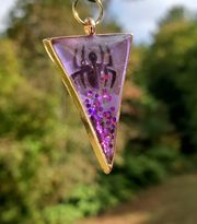 Spider Necklace - Purple
