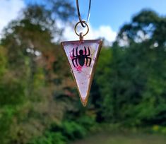 Spider Necklace - Pink