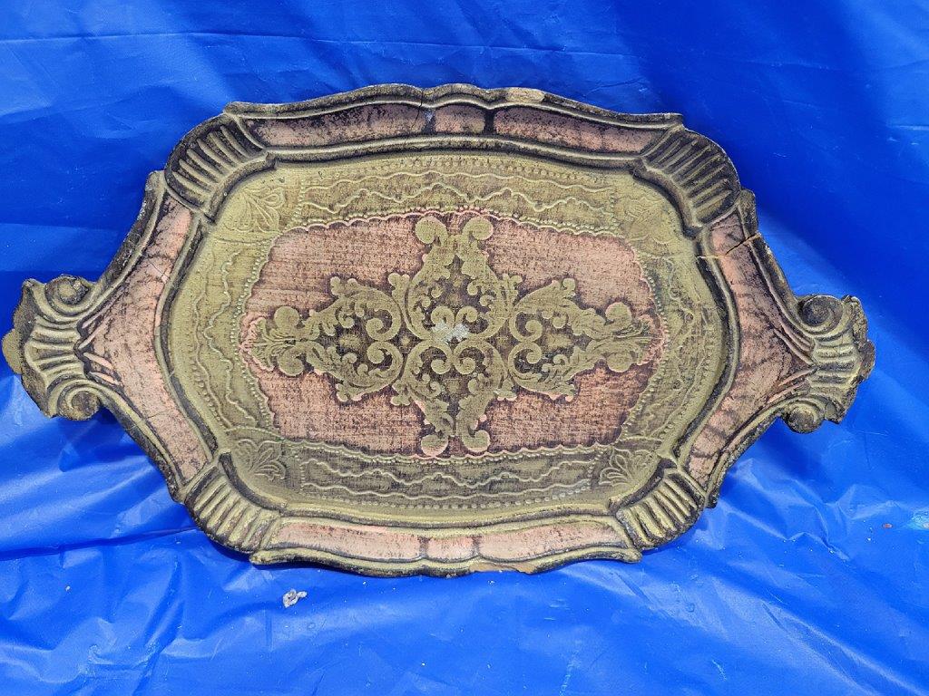 Wooden serving tray