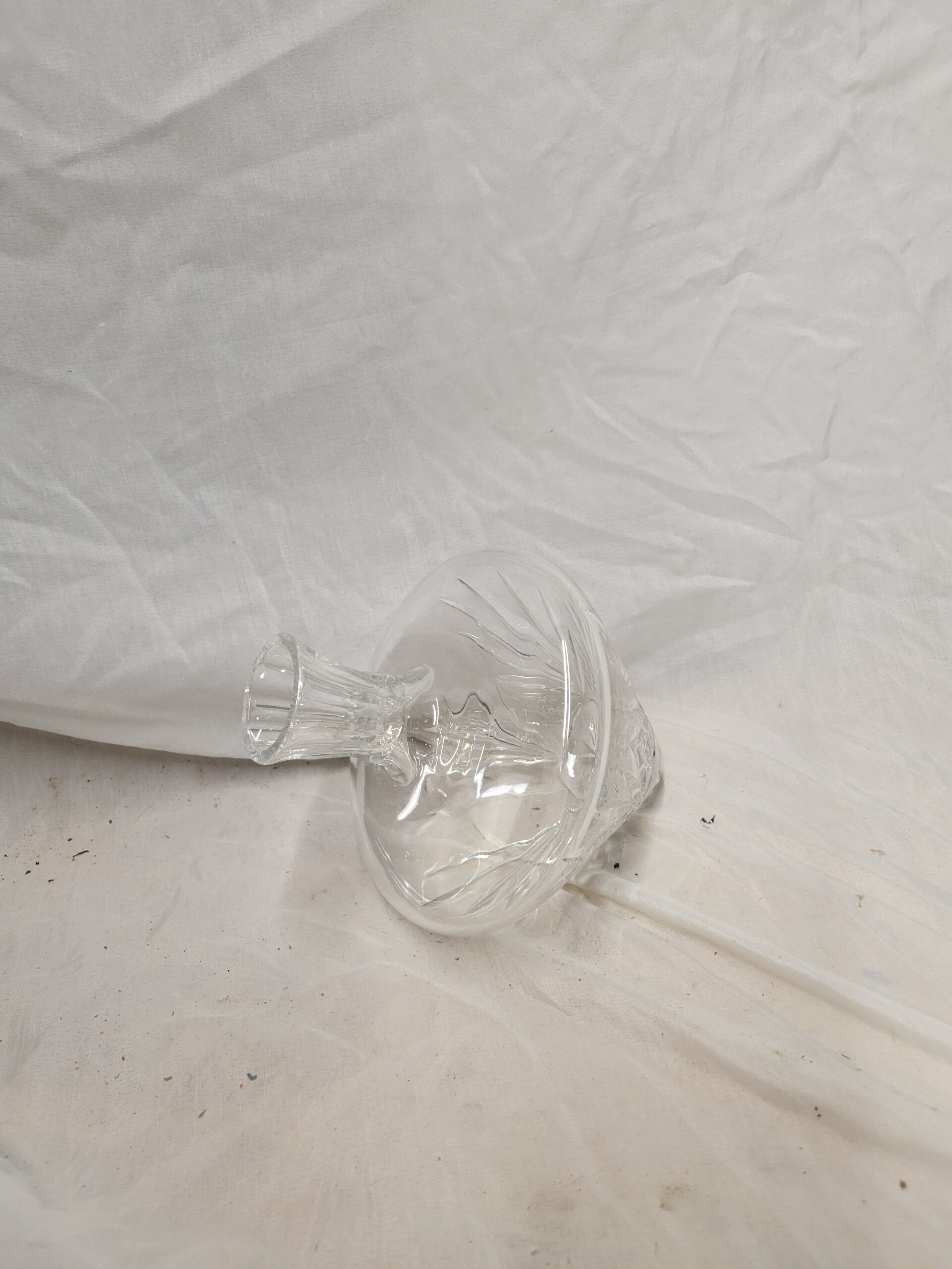 Lead Crystal tilted decanter