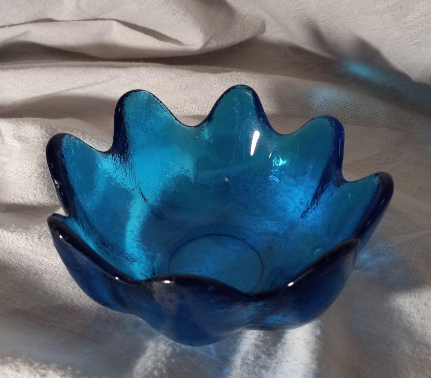 Dark Blue Lotus Bowl