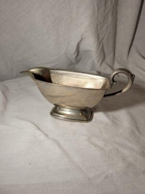Silver plated gravy boat